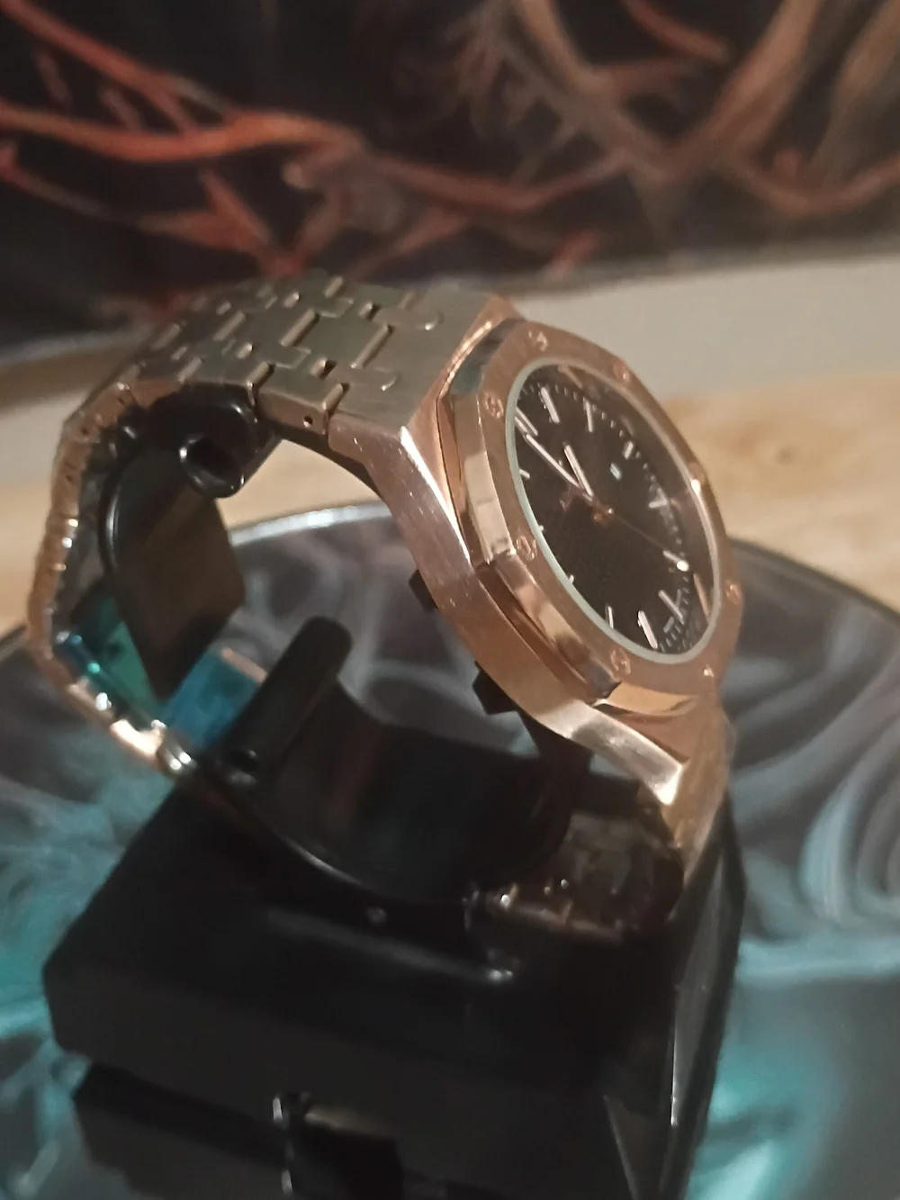 Men's Rose Gold-Tone Stainless Steel Watch - Unbranded